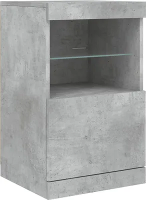 Obrázok produktu pre vidaXL Príborník s LED svetlami betónová sivá 41x37x67 cm