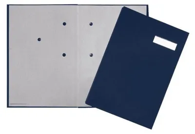Produktbild von Q-Connect® KF31012 Unterschriftsmappe - 20 Fächer, blau