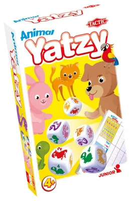 Obrázok produktu pre Tactic Animal Yatzy, Kocky, Kocka (6 strán), Dospelý a dieťa, Akékoľvek pohlavie, 4 rok / roky, 15 min