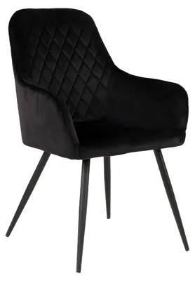 Productafbeelding van House Nordic Eetkamerstoel Harbo Zwart- Set van 2