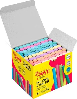 Produktbild von Jovi Tafelkreiden CLASSCOLOR 100er Schachtel, farbig sortiert