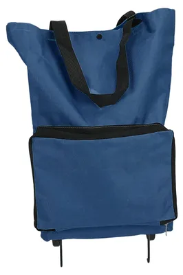 Immagine prodotto di Carrello pieghevole per la spesa - Carrello con ruote per la spesa - Borsa riutilizzabile per la spesa - Grande capacità - Realizzato in tessuto Oxford con maniglia