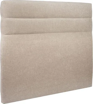 Produktbild von Kopfteil Modell Linien – Beigebrauner Stoff 200 cm