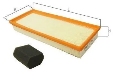 Immagine prodotto di Filtro aria KNECHT LX 3955 KIT
