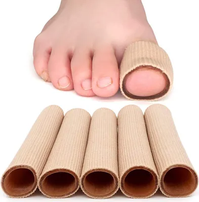 Produktbild von Zehenschläuche, Schwielen, Blasen und Hammerzehen, Zehentrenner-Schutz für Männer und Frauen,S,15CM
