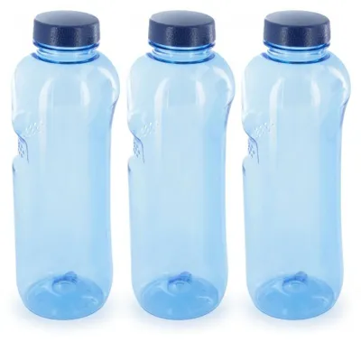 Obrázek produktu pro 3 x láhev na pití z Tritanu o objemu 1,0 litru, bez chuti, bez změkčovadel a BPA