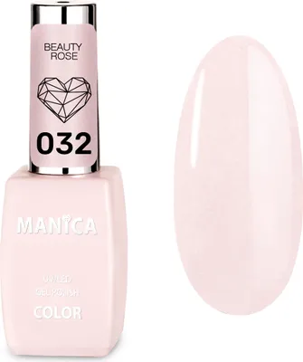 Image de Vernis à ongles hybride LED/UV Manica 10 ml - Beauty Rose - 032