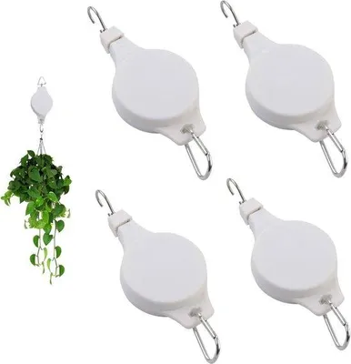 Obrázek produktu pro Zahradní stojany na těžké rostliny – balení po 4 kusech, bílé