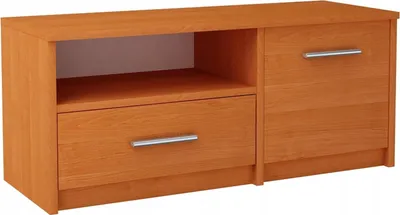 Produktbild von MATKAM TV-Schrank BODO 1D1S, B98 x H42 x T35 cm, 1 x offene Ablage, 1 x Schublade und 1 x Fach mit Tür, TV-Kommode ideal für Wohnzimmer (Erle)