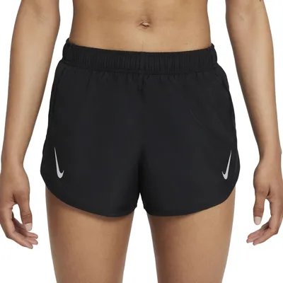 Produktbild von Nike W Nk Df Tempo Race Short 010 Black/Reflective Silv L