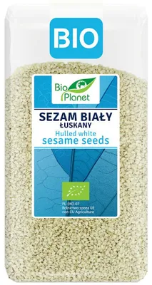 SEZAM BIAŁY ŁUSKANY BIO 400 g - BIO PLANET