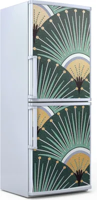Produktbild von Kühlschrankdekoration 70x180 cm Aufkleber auf dem Kühlschrank - Geometrische Muster Abstrakt