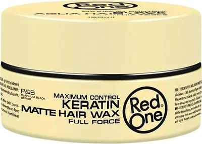 Obrázok produktu pre Red One - Vosk na vlasy - Keratin Matt - Posilňujúci styling - Pre silnú fixáciu a matný vzhľad - 150 ml - 1 kus