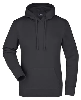 Produktbild von James and Nicholson - Kapuzenpullover für Damen LT2358 (XL) (Schwarz)