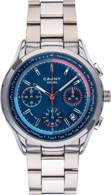 Produktbild von Uhr CAC003, 42 mm Edelstahlgehäuse, Quarz Chronograph, 10 ATM wasserdicht, Saphirglas, Lederarmband