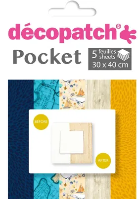Productafbeelding van Décopatch DP015O, decoratief papier, 5 vellen
