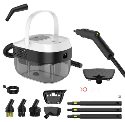 Image de Nettoyeur vapeur, 2500W, kit d'accessoires de 17 pièces, 1600 ml