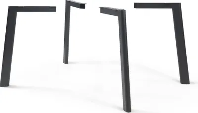 Obrázek produktu pro Stolové nohy "Hostang" sada 4 ocelové 50 x 8 x 71 cm černé