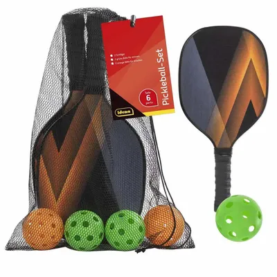 Produktbild von Idena Pickleball Set 2 Schläger/4 Bälle 6 Teile