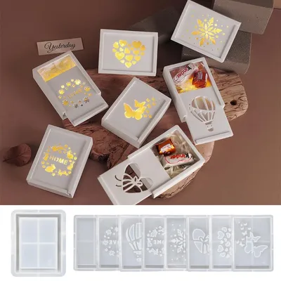 Productafbeelding van Siliconen mal - Geldcadeau - Gips en epoxy - 9 stuks - Herbruikbaar