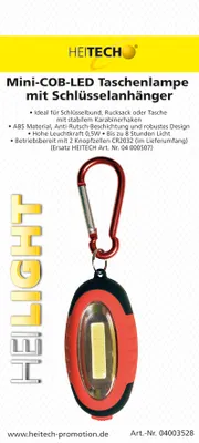 Produktbild von Mini-COB-LED Taschenlampe mit Schlüsselanhänger