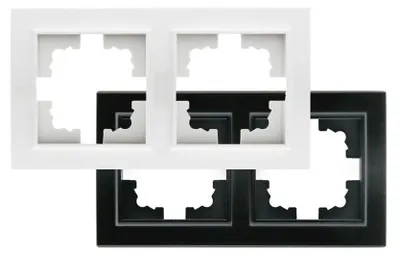 Produktbild von Rahmen für 2 Module, weiß, schlichtes Design
