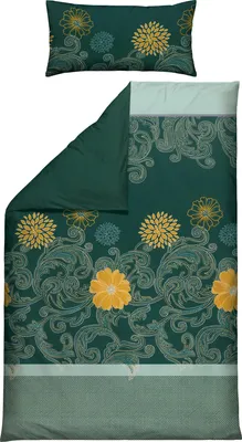Produktbild von REDBEST Wendebettwäsche grün 1x 135x200 cm + 1x 40x80 cm