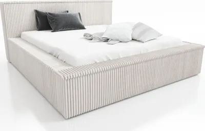 Produktbild von Polsterbett RIO-OM 140x200 mit Bettkasten und Lattenrost. Farbe: Beige.
