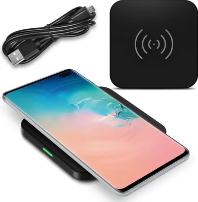 Produktbild von Für QI Wireless Charger für Samsung Galaxy Note 10 9 8 S10+ S10e S10 S9 S8 Ladegerät