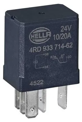Produktbild von HELLA Relais, Arbeitsstrom - 24V - 5-polig - Wechsler - 4RD 933 714-621