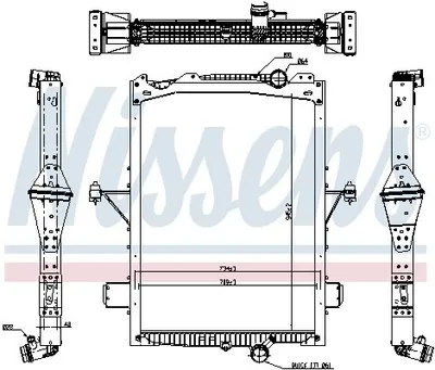 Produktbild von NISSENS 65624 Kühler Motorkühlung