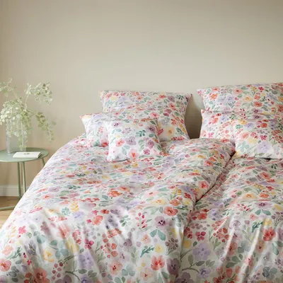 Produktbild von elegante Seiden-Satin-Bettwäsche-Garnitur Gentle Farbe Weiss Größe 200x220+2x40x80