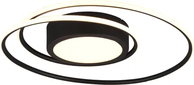 Zdjęcie produktu dla Lampa sufitowa LED YAVA 56W Od 2700 do 6000K 6800lm metal czarno-biała wym:7x60x60cm IP20 Trio