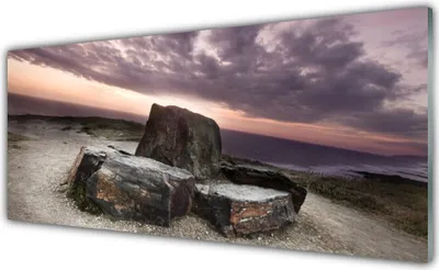 Produktbild von Acrylglasbilder 125x50 Wandbild Druck Felsen Landschaft