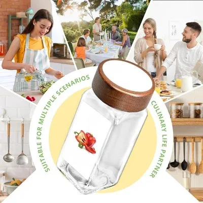Produktbild von Famanu Gewürzgläser Set 24 Stück - mit Etiketten und Zubehör