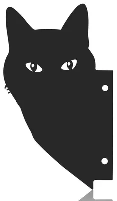 Immagine prodotto di Spiedino da giardino a forma di gatto nero, in acrilico, per allontanare gli uccelli e decorare cortile e giardino