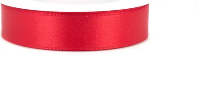 Produktbild von Satinband Doppelseitig rot 25mm 25 Meter Geschenkband