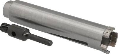 Produktbild von Diamantbohrkrone Ø 42 mm Nutzlänge 180 mm mit SDS+-Aufnahme 100 mm Segmenthöhe 10 mm Diamant Bohrkrone Trockenbohrkrone Kernbohrer Betonbohrkrone Kernbohrkrone BTEC