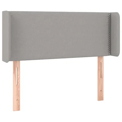 Produktbild von vidaXL Kopfteil mit Ohren Hellgrau 83x16x78/88 cm Stoff