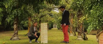 Produktbild von Stapelturmspiel – Taktisches Spiel – 28 kg – bis zu 150 cm hoch – ECO-Hartholz-Top-Qualität – hergestellt in Indien – entworfen in England – in stabiler Tragetasche