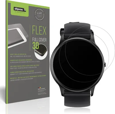 Produktbild von 2x Full Cover Schutzfolie matt für Parsonver SR1 Smartwatch 1.32 Zoll Panzerfolie Anti-Shock