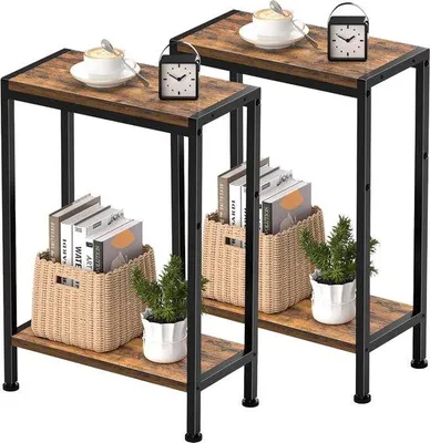 Productafbeelding van Smalle Bijzettafel Nachtkastje