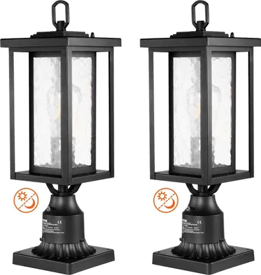 Zdjęcie produktu dla Lampa Ogrodowa 450 mm Stojąca Czujnik Światła 2 szt.