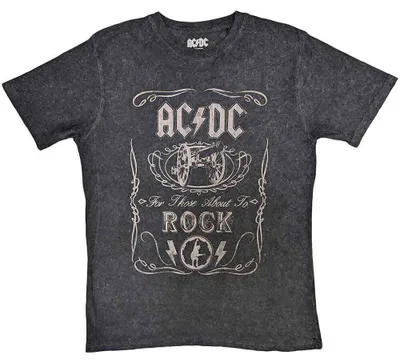 Zdjęcie produktu dla AC/DC Cannon Swig Wash Collection Dip-Dye On Black M Koszulka