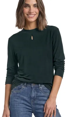 Image de Chemise pour femmes Street One, col montant et détails fente