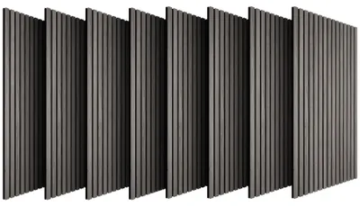 Produktbild von tectake® Akustikpaneele Sonic Wall IV Holzoptik in Eiche hellgrau je 110 x 50 x 1,1 cm, Größe flexibel anpassbar