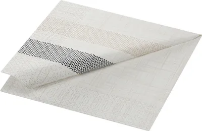 Produktbild von Duni Tissue Servietten 33 x 33cm Rigato Black 300 Stück