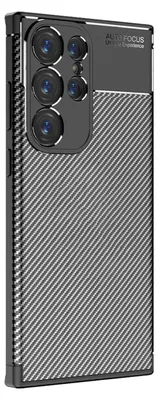 Produktbild von Handy Hülle für Samsung Galaxy S24 Ultra Carbon Look Cover Case Schutzhülle Farbe: Schwarz