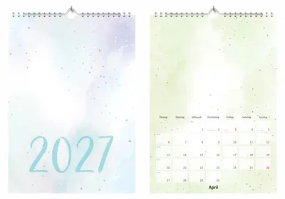 Produktbild von Bastelkalender Watercolor Fotokalender 2027