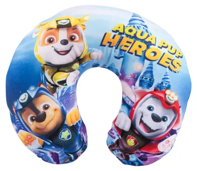 Produktbild von Paw Patrol Aqua Pup Heroes - Reise Nackenkissen bequemes Reisekissen Nackenhörnchen Auto Flugzeug